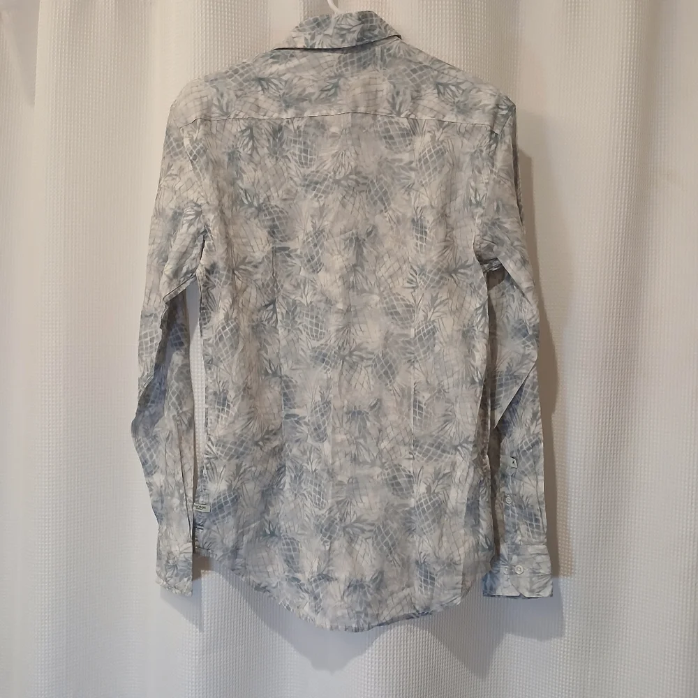 NWT Sacoor Brothers Blue Slim Fit Shirt - Picture 2 of 8